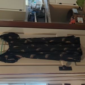 Black off shoulder dress